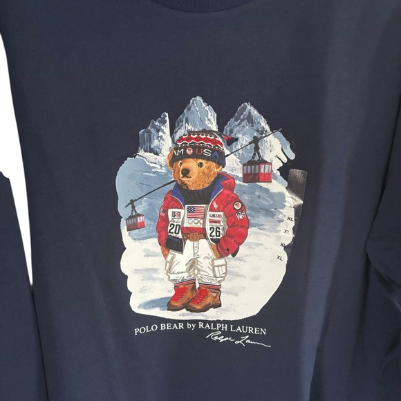 Polo Ralph Lauren Men’s 2026 Team USA POLO Bear L/S Size XL NWT - Picture 4 of 6
